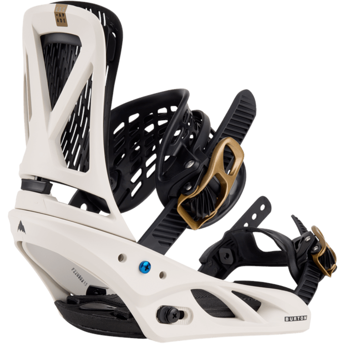 Burton Escapade Snowboard Bindings Womens White / Gold - Elevation107