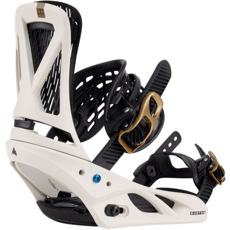 Burton Escapade Snowboard Bindings Womens White / Gold - Elevation107