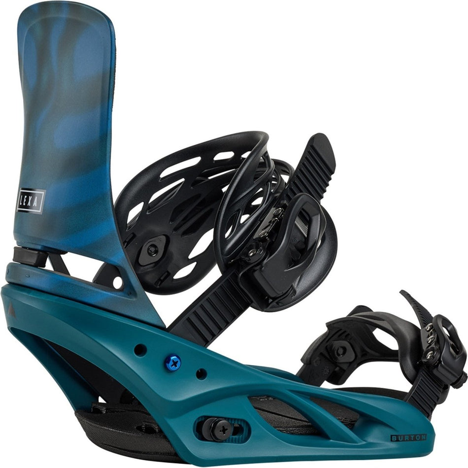 Burton Lexa Re:Flex Snowboard Bindings Womens 2026 Evergreen Shatter - Elevation107