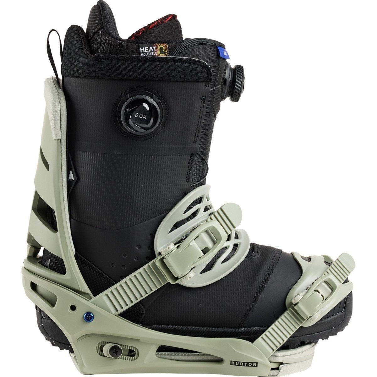 Burton Mission Snowboard Bindings Mens 2026 Talc Green - Elevation107