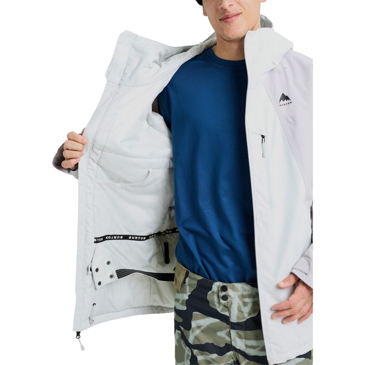 Burton Men's Reserve 2L Insulated Jacket 2026 Grey Cloud / Washed Lavender - Elevation107