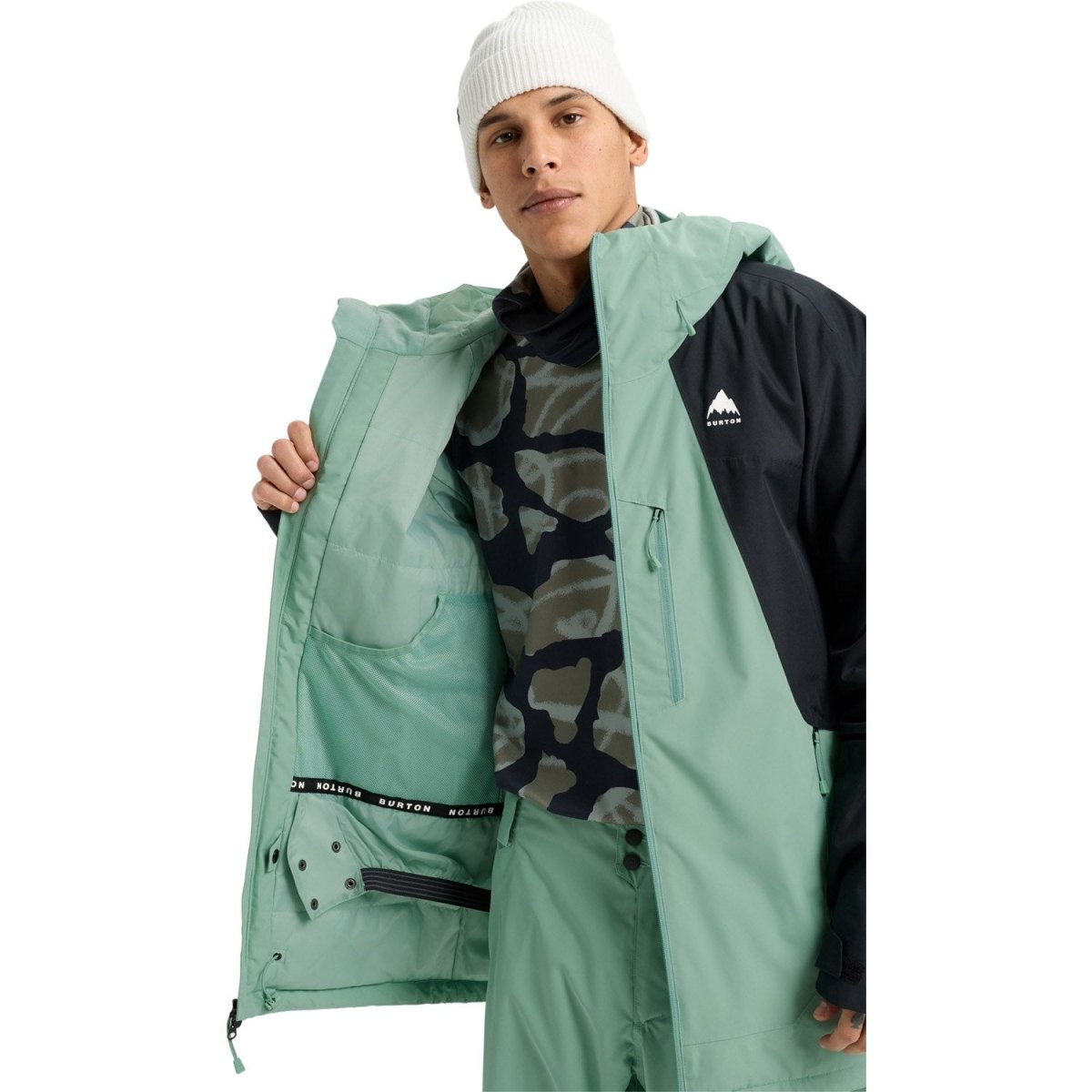 Burton Men's Reserve 2L Insulated Jacket 2026 Soft Sage / Black - Elevation107