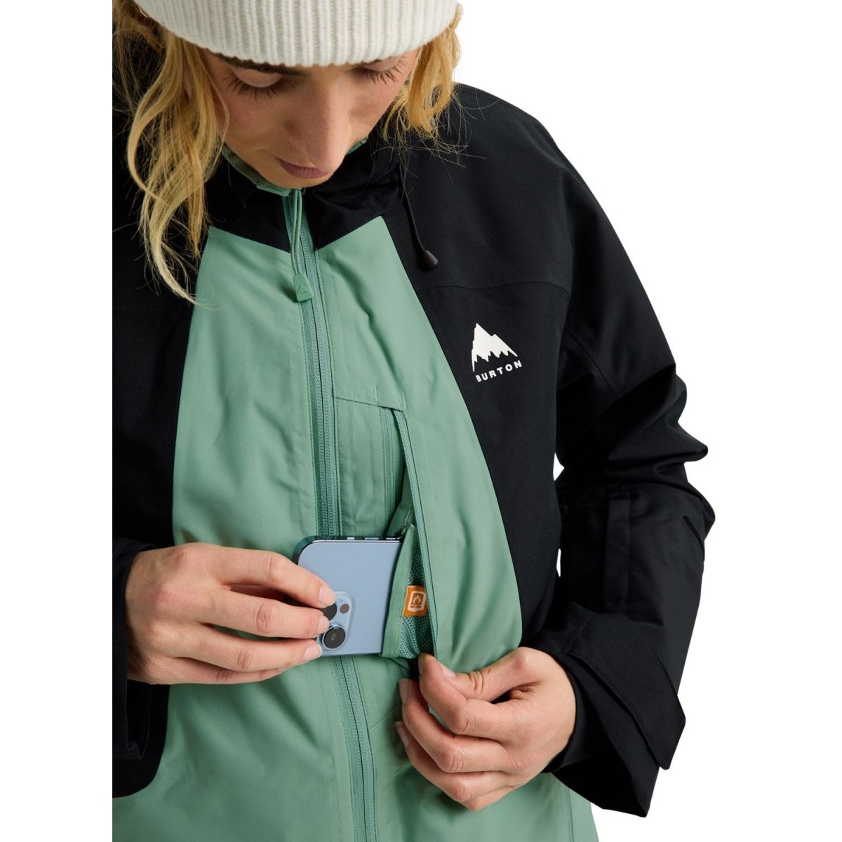 Burton Women's Reserve 2L Insulated Jacket 2026 Black / Soft Sage - Elevation107