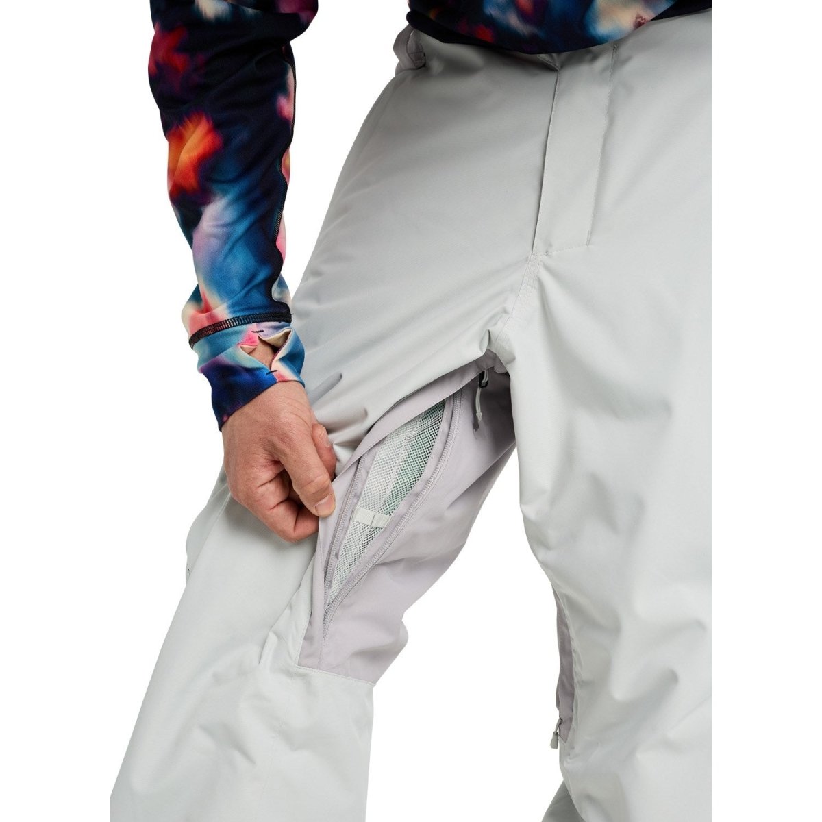 Burton Men's Reserve 2L Insulated Pants 2026 Grey Cloud / Washed Lavender - Elevation107