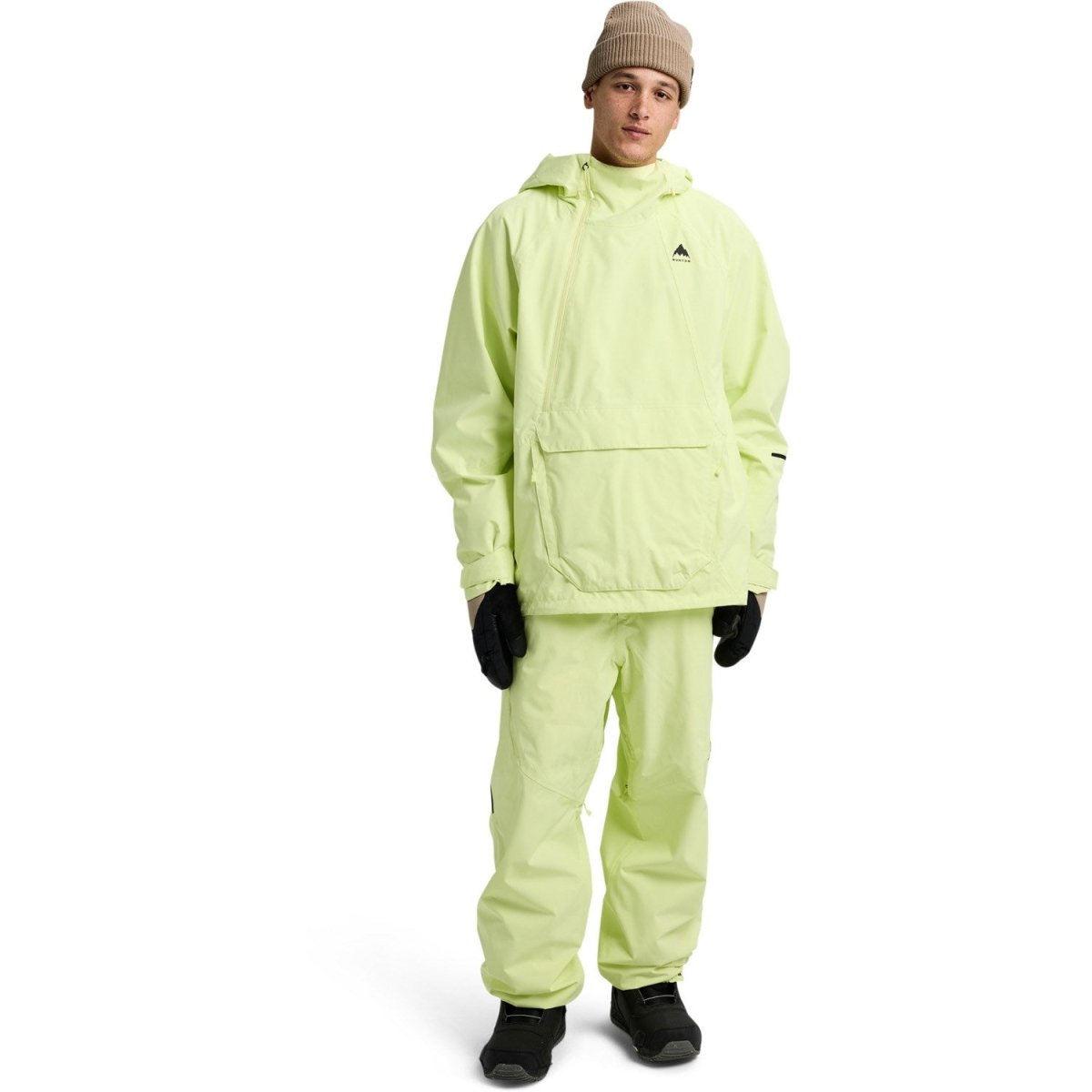 Burton Men's Reserve 2L Relaxed Anorak Jacket 2026 Glow Yellow Green - Elevation107
