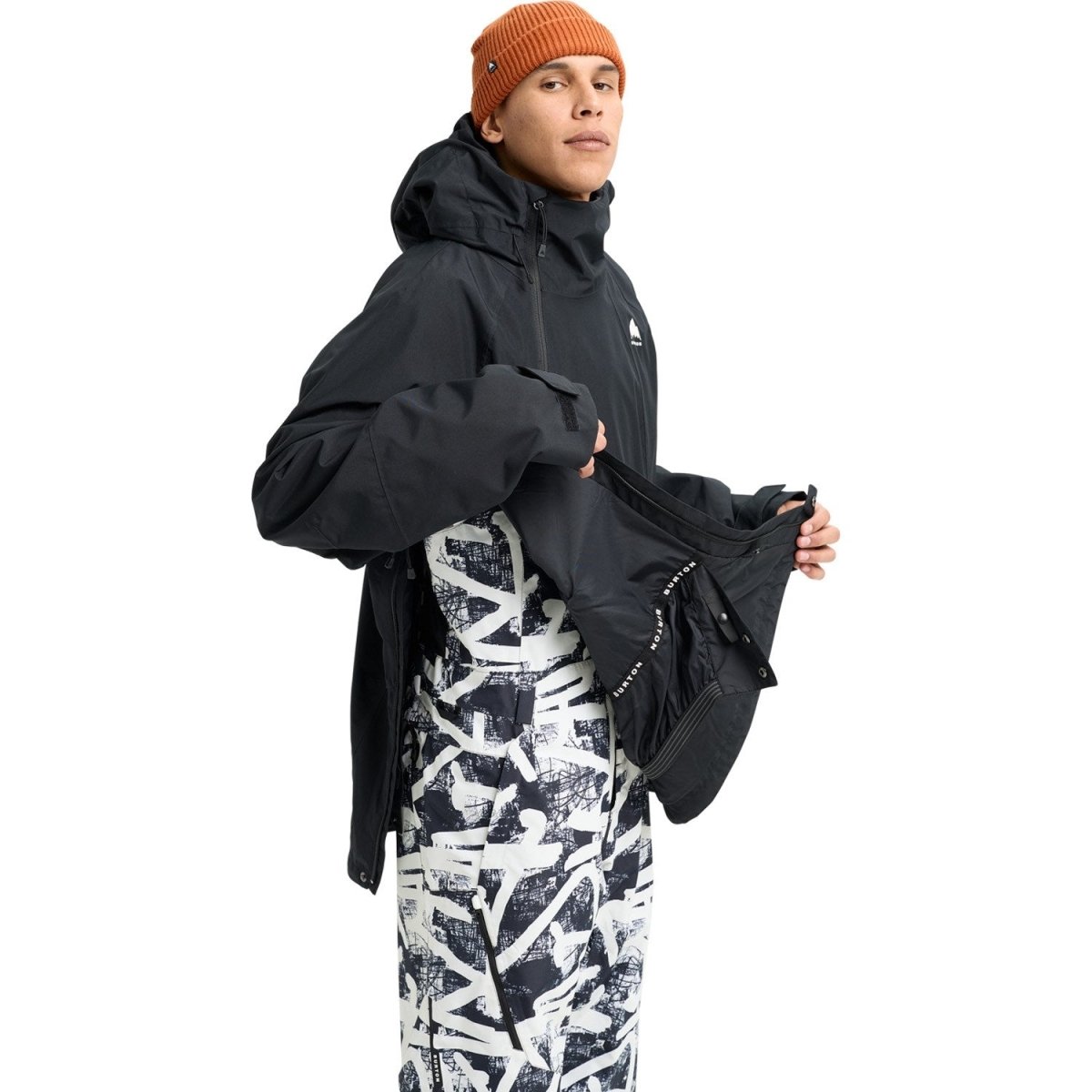 Burton Men's Reserve 2L Relaxed Anorak Jacket 2026 Black - Elevation107