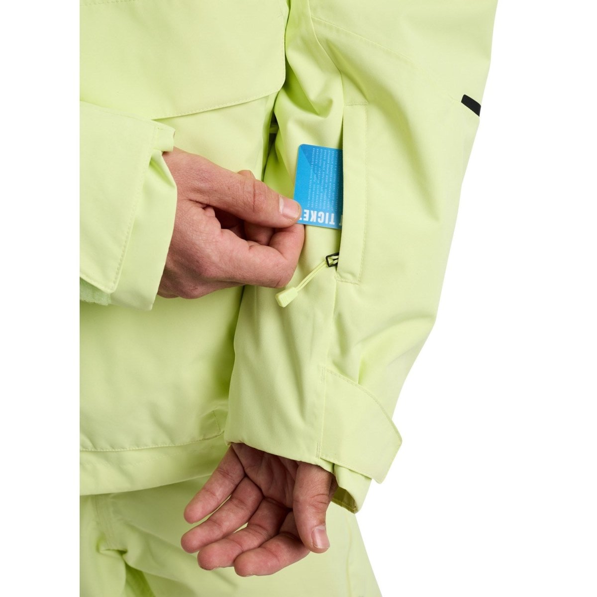 Burton Men's Reserve 2L Relaxed Anorak Jacket 2026 Glow Yellow Green - Elevation107