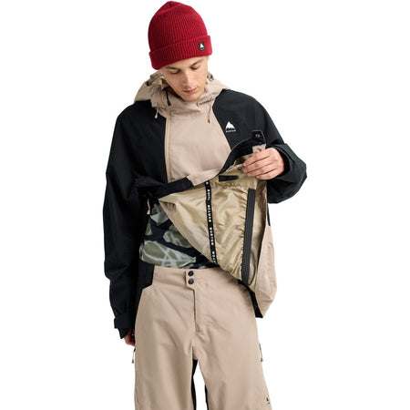 Burton Men's Reserve 2L Relaxed Anorak Jacket 2026 Summit Taupe / Black - Elevation107