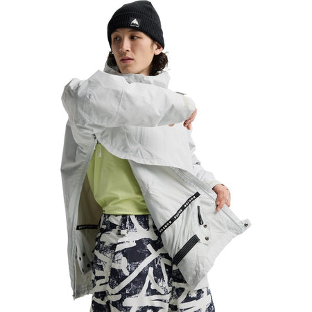 Burton Men's Reserve 2L Relaxed Anorak Jacket 2026 Grey Cloud - Elevation107