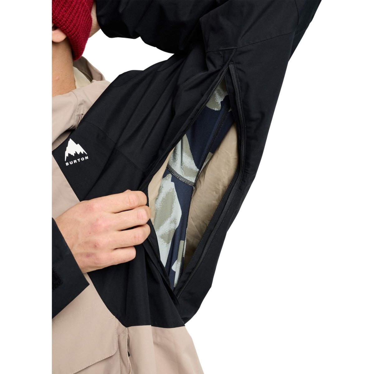 Burton Men's Reserve 2L Relaxed Anorak Jacket 2026 Summit Taupe / Black - Elevation107