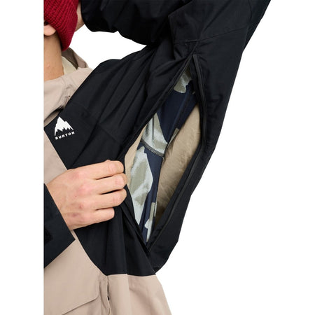 Burton Men's Reserve 2L Relaxed Anorak Jacket 2026 Summit Taupe / Black - Elevation107