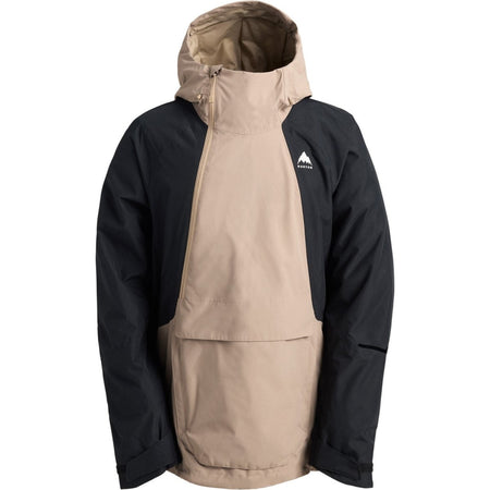 Burton Men's Reserve 2L Relaxed Anorak Jacket 2026 Summit Taupe / Black - Elevation107