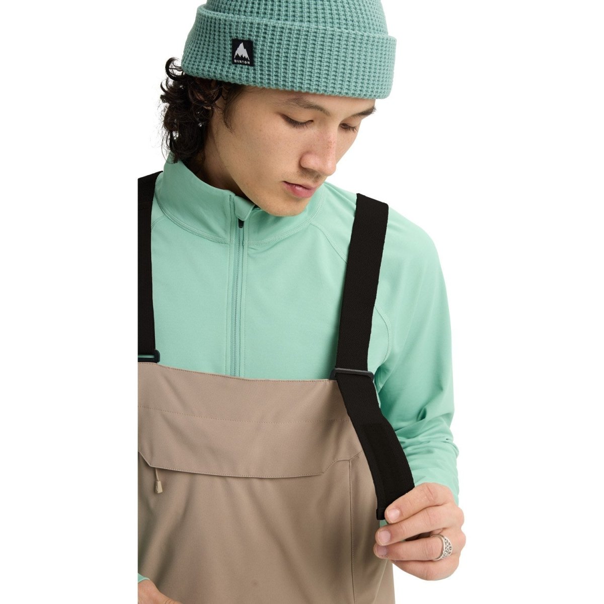 Burton Men's Reserve 2L Stretch Bib Pants 2026 Summit Taupe - Elevation107