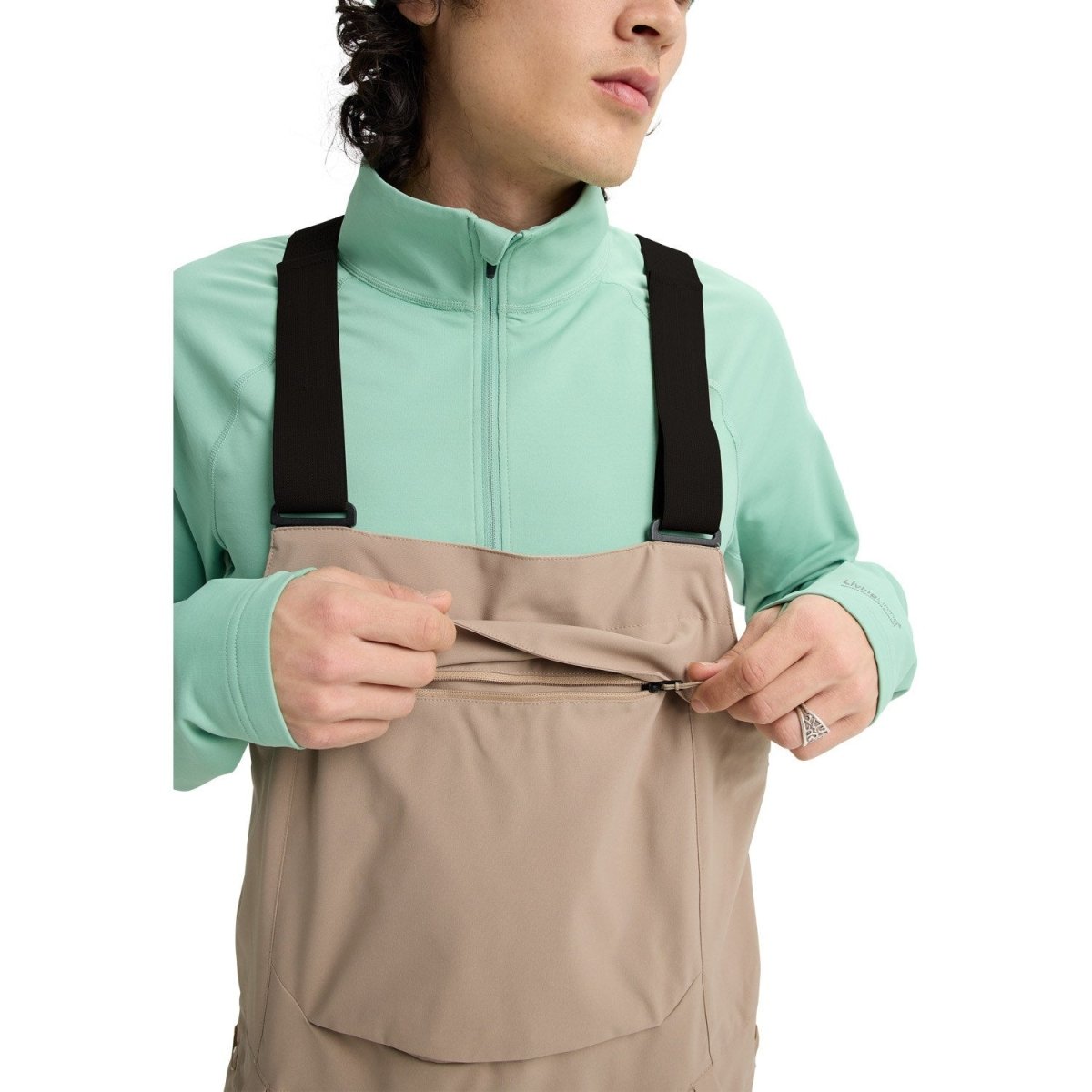 Burton Men's Reserve 2L Stretch Bib Pants 2026 Summit Taupe - Elevation107