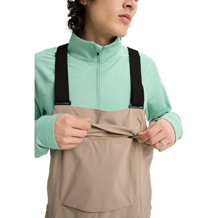 Burton Men's Reserve 2L Stretch Bib Pants 2026 Summit Taupe - Elevation107