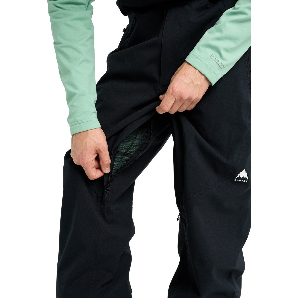 Burton Men's Reserve 2L Stretch Bib Pants 2026 Black - Elevation107