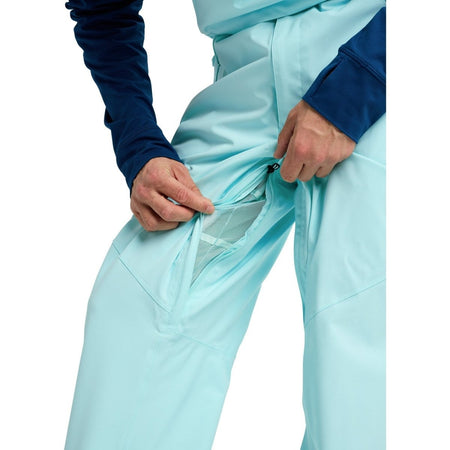 Burton Men's Reserve 2L Stretch Bib Pants 2026 Light Teal - Elevation107