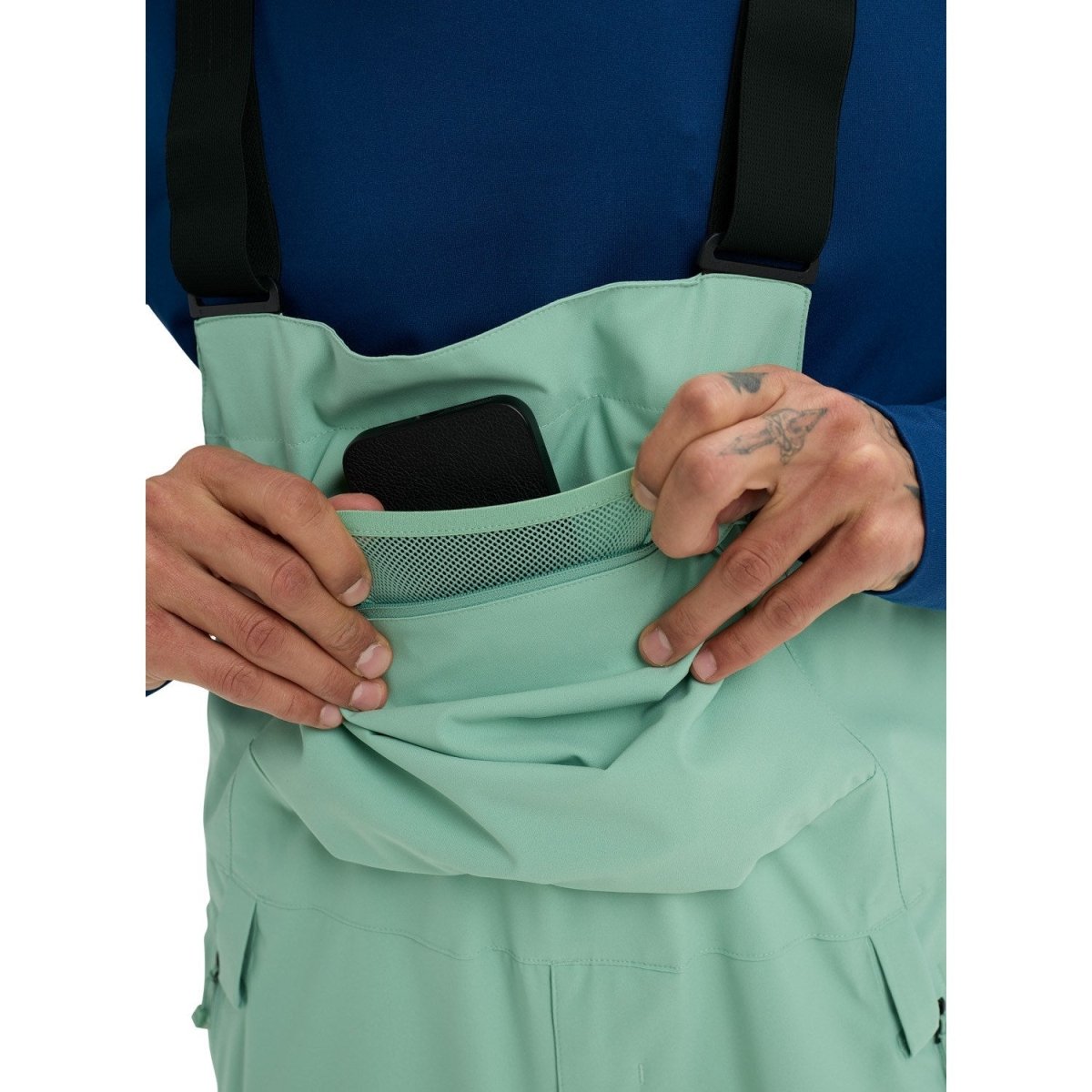 Burton Men's Reserve 2L Stretch Bib Pants 2026 Soft Sage - Elevation107