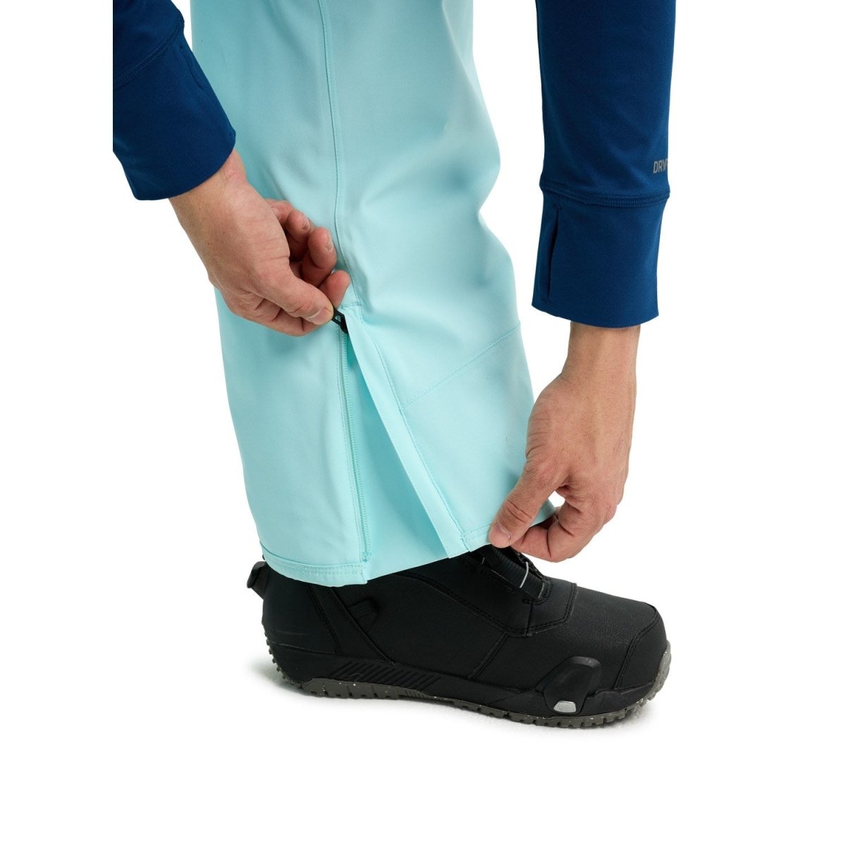 Burton Men's Reserve 2L Stretch Bib Pants 2026 Light Teal - Elevation107