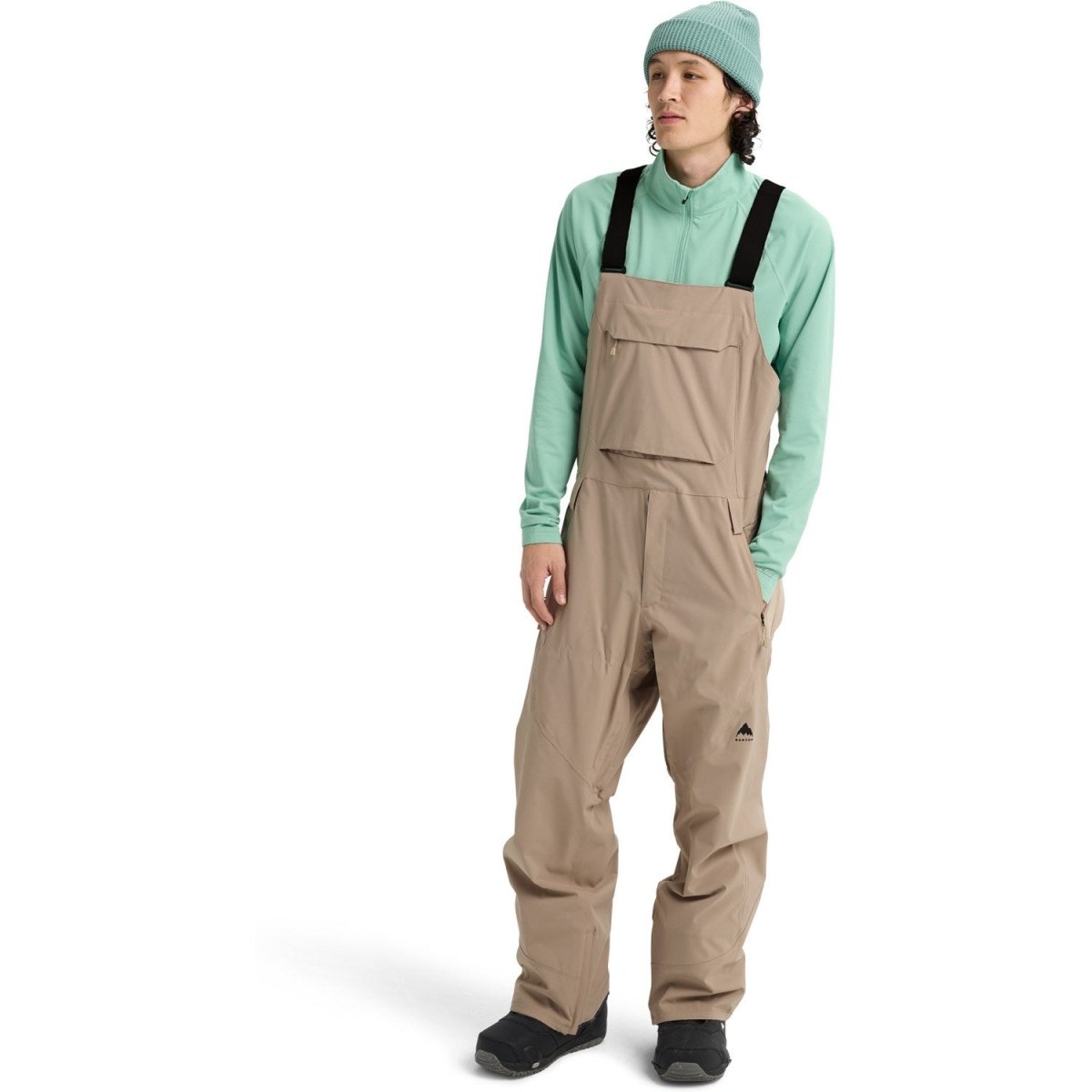 Burton Men's Reserve 2L Stretch Bib Pants 2026 Summit Taupe - Elevation107