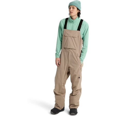 Burton Men's Reserve 2L Stretch Bib Pants 2026 Summit Taupe - Elevation107