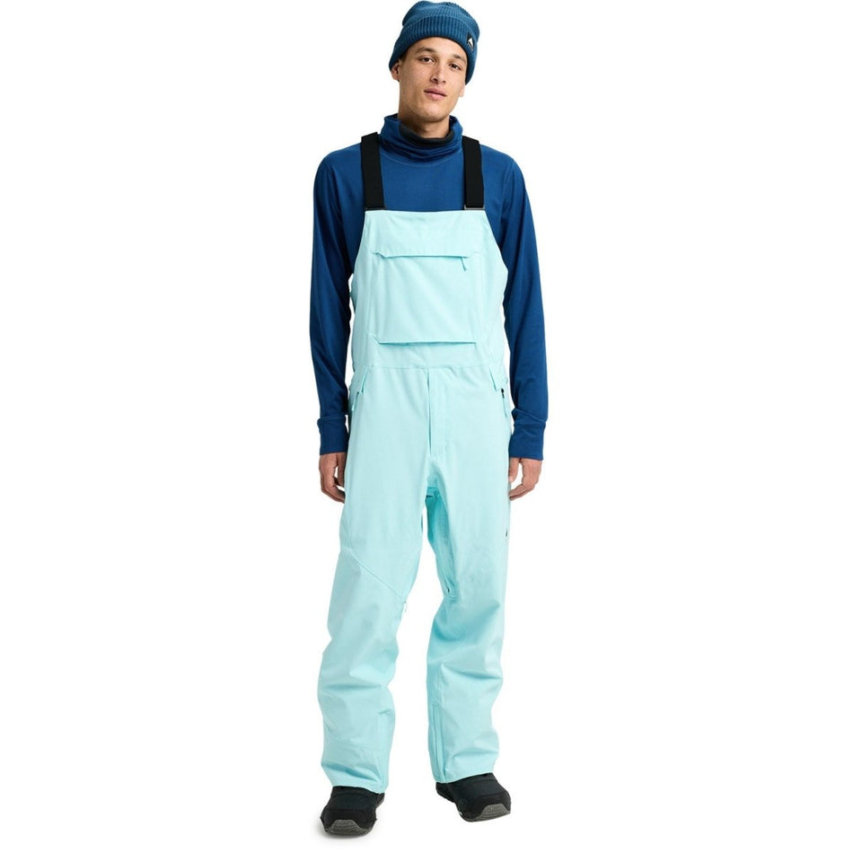 Burton Men's Reserve 2L Stretch Bib Pants 2026 Light Teal - Elevation107