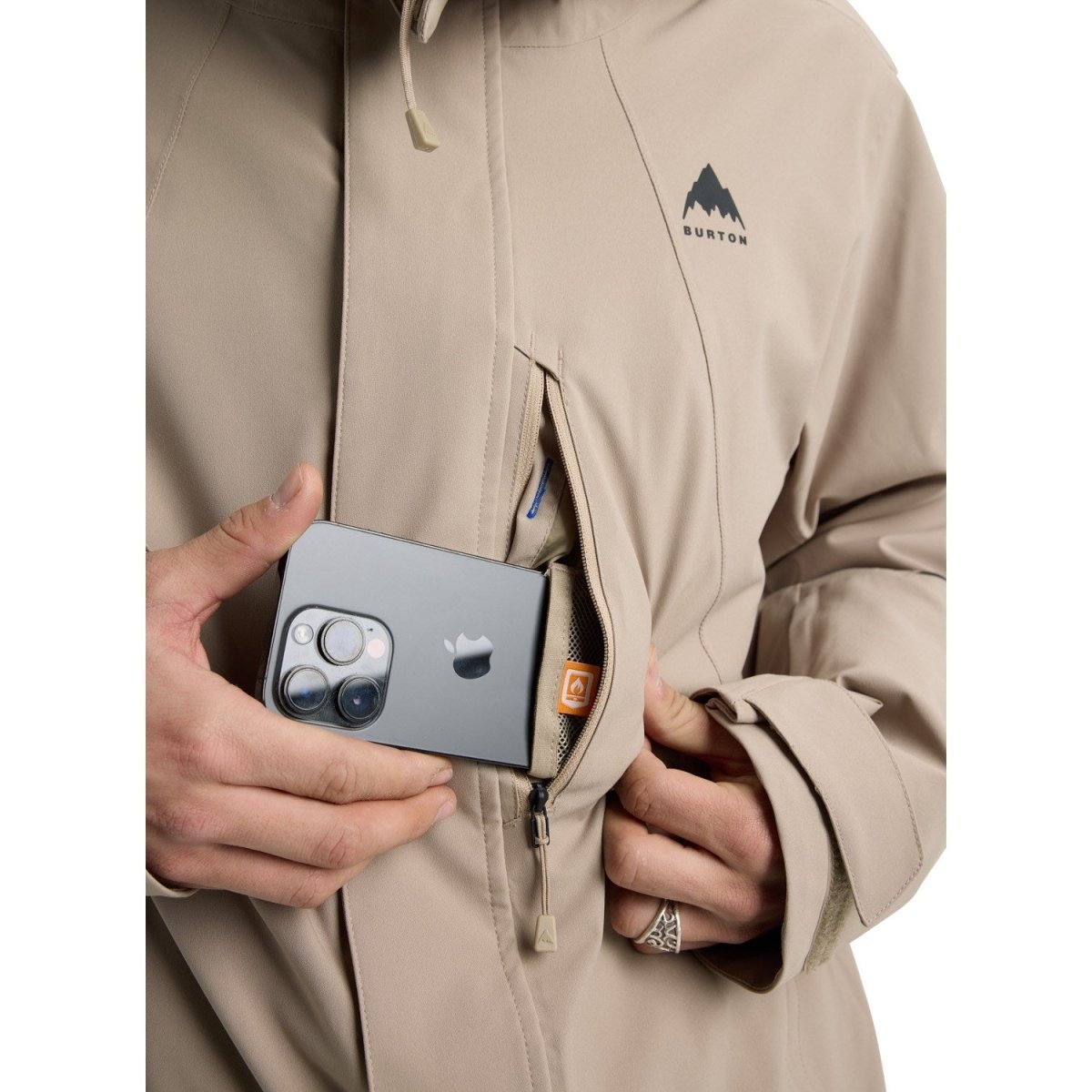 Burton Men's Reserve 2L Stretch Slim Jacket 2026 Summit Taupe - Elevation107