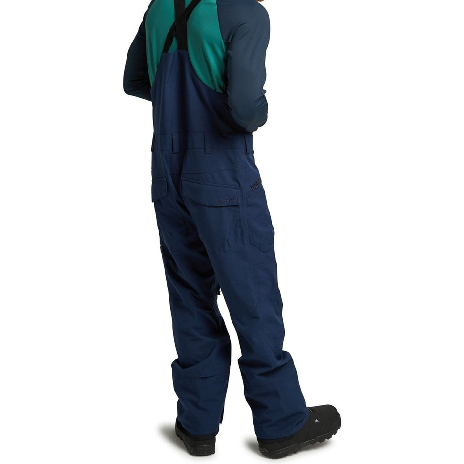 Burton Reserve Mens Bib Pants Dress Blue - Elevation107