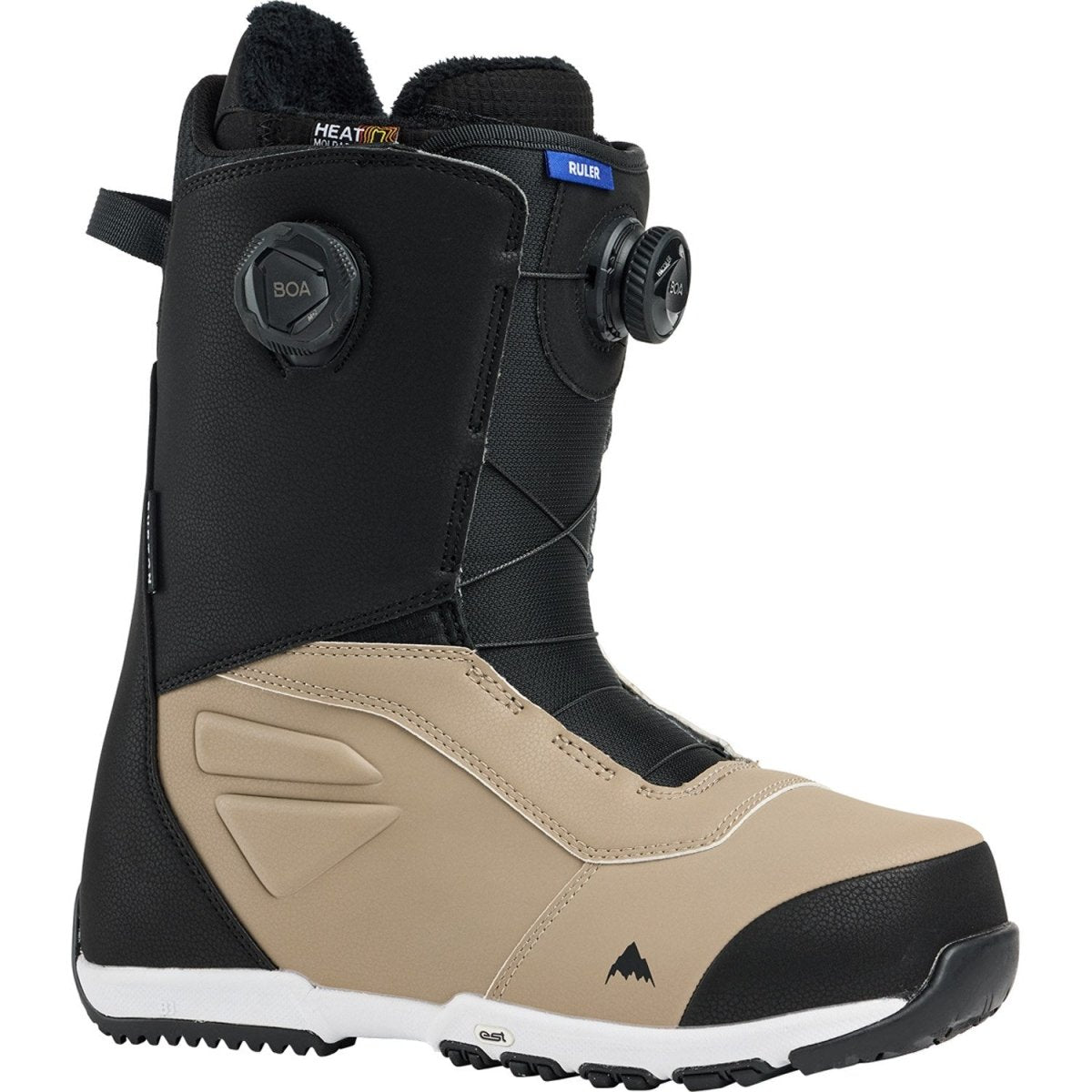 Burton Ruler BOA Snowboard Boots Mens 2026 Black / Summit Taupe - Elevation107