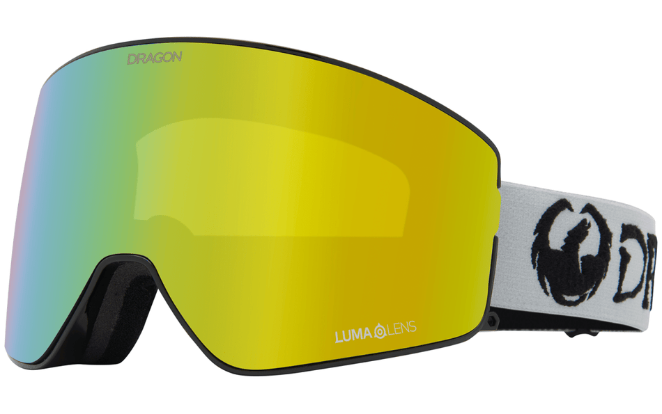 Dragon PXV2 Snow Goggles Classic Grey / Lumalens Gold Ion + Lumalens Amber - Elevation107