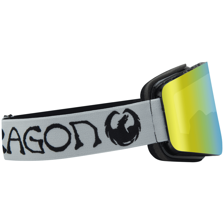 Dragon R1 OTG Snow Goggles Classic Grey / Lumalens Gold Ion + Lumalens Amber - Elevation107