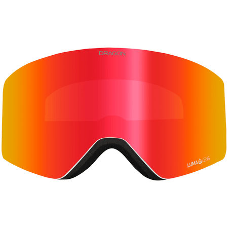 Dragon R1 OTG Snow Goggles Icon Red/ Lumalens Red Ion + Lumalens Light Rose - Elevation107