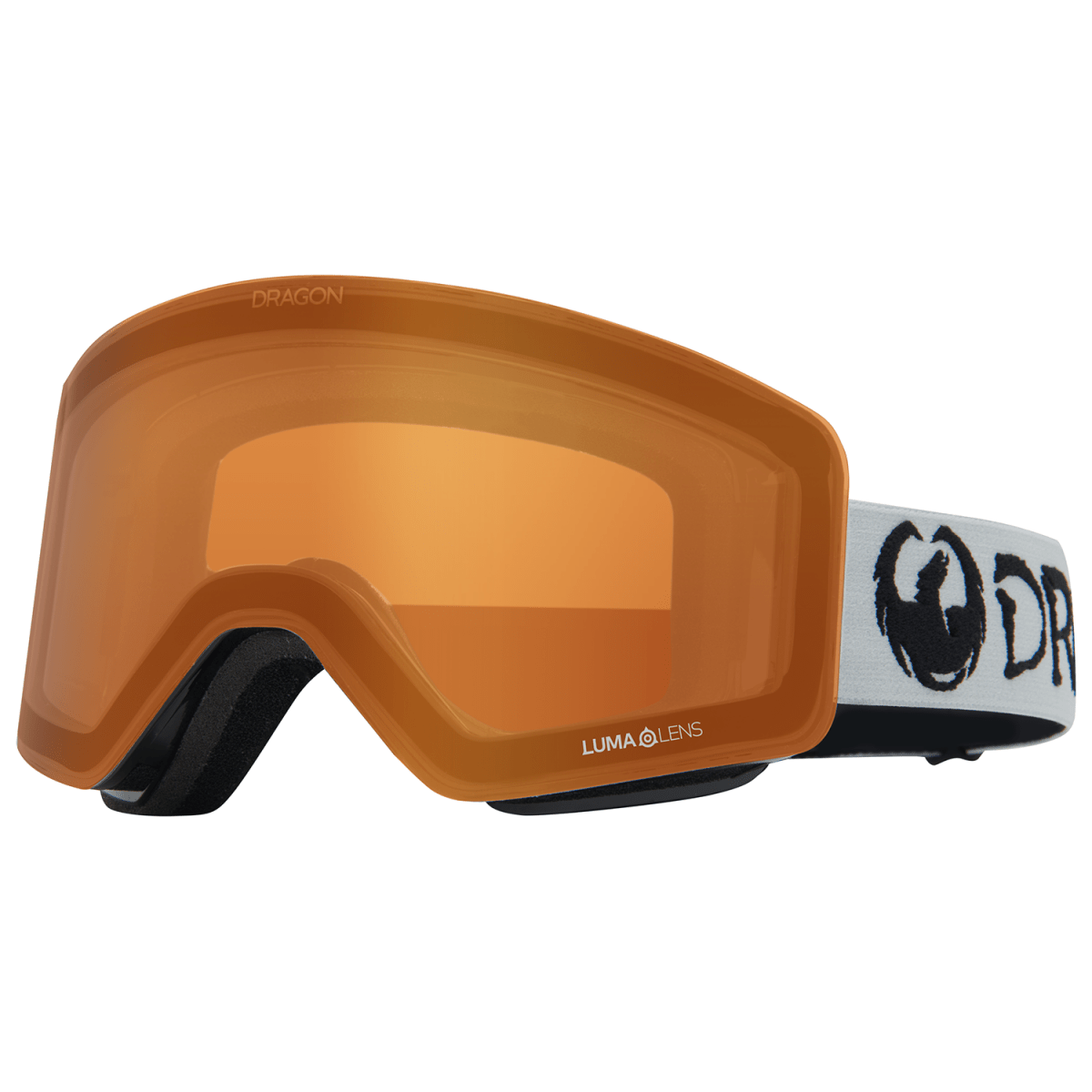 Dragon R1 OTG Snow Goggles Classic Grey / Lumalens Gold Ion + Lumalens Amber - Elevation107