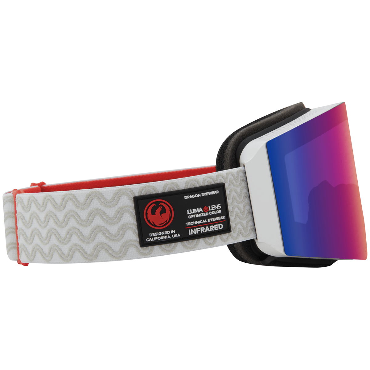 Dragon RVX MAG OTG Snow Goggles Gypsum / Lumalens Solace Infrared + Lumalens Violet - Elevation107