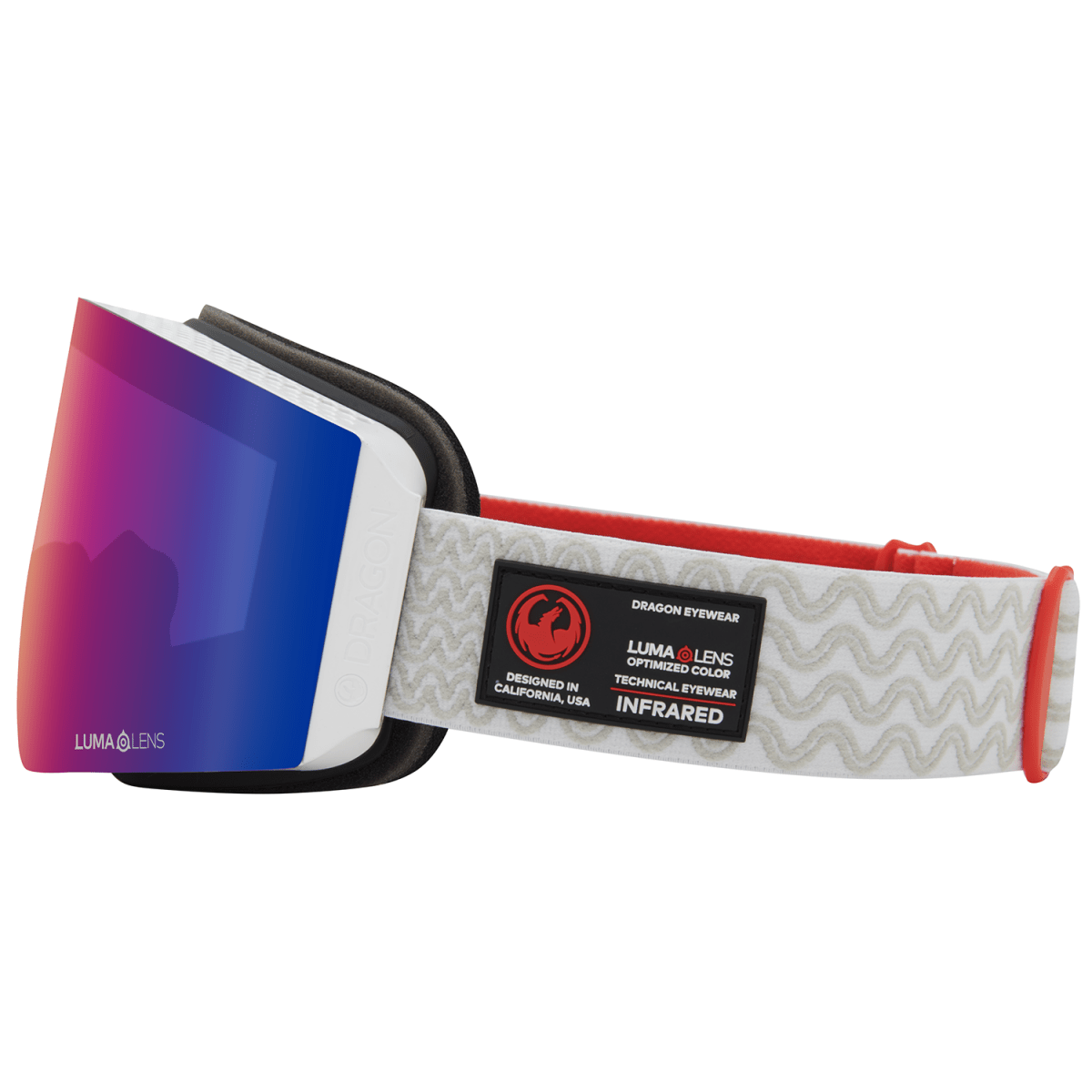 Dragon RVX MAG OTG Snow Goggles Gypsum / Lumalens Solace Infrared + Lumalens Violet - Elevation107