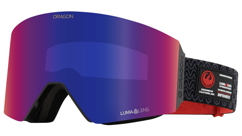 Dragon RVX MAG OTG Snow Goggles 2024 Obsidian / Lumalens Solace Infrared + Lumalens Violet