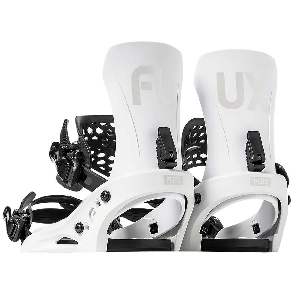 Flux EM Snowboard Bindings Mens 2025 White - Elevation107
