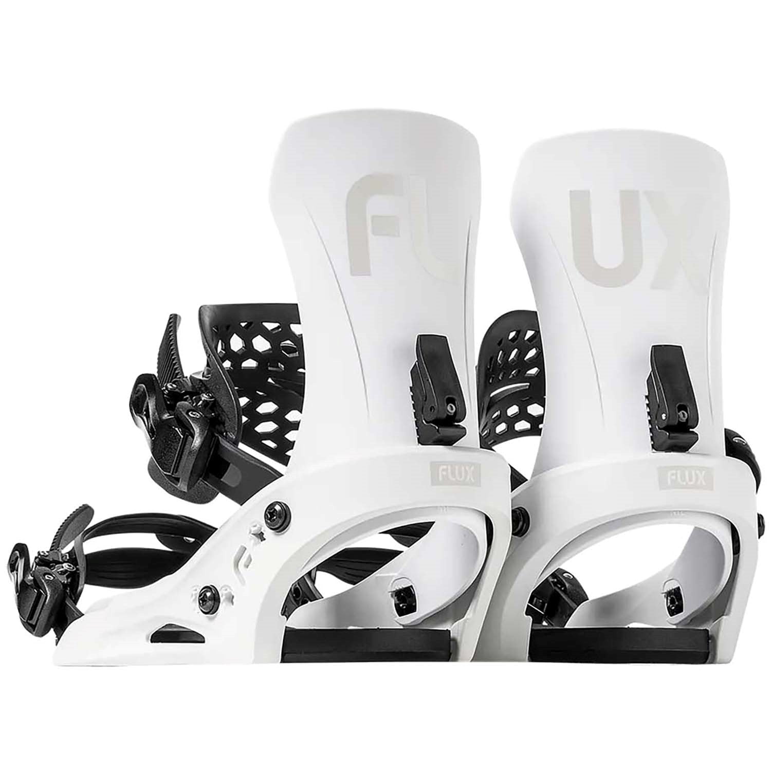 Flux EM Snowboard Bindings Mens 2025 White - Elevation107