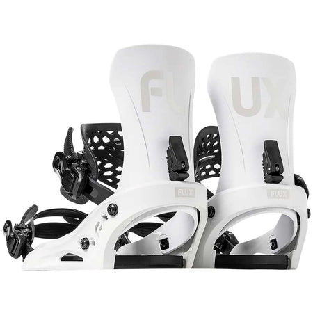 Flux EM Snowboard Bindings Mens 2025 White - Elevation107