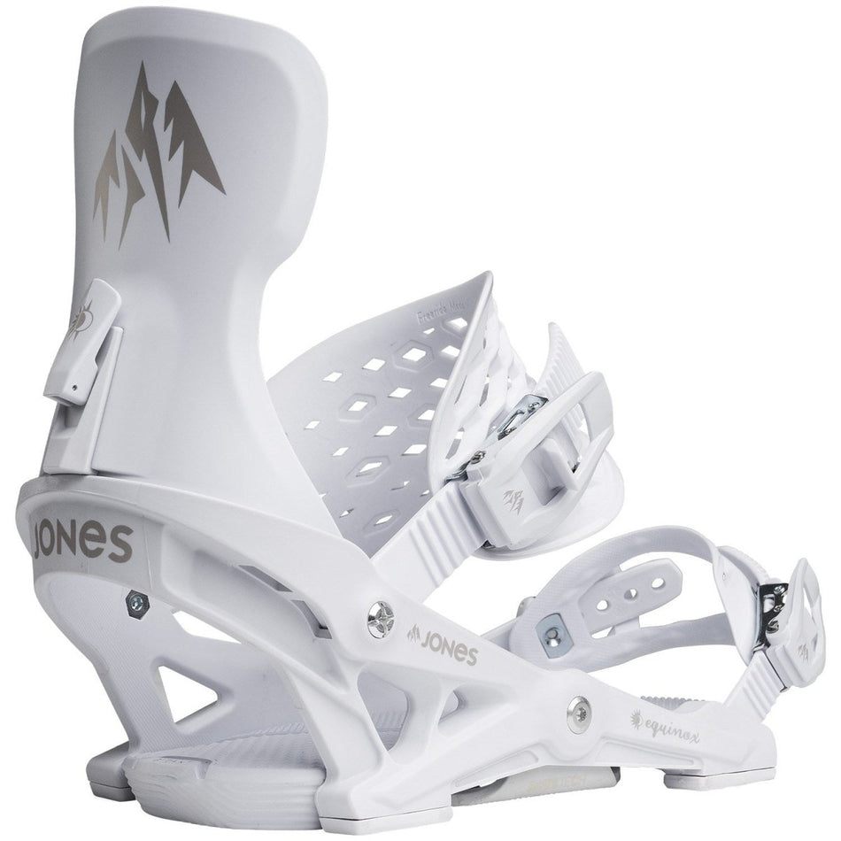Jones Equinox Snowboard Bindings Womens 2026 Cloud White - Elevation107
