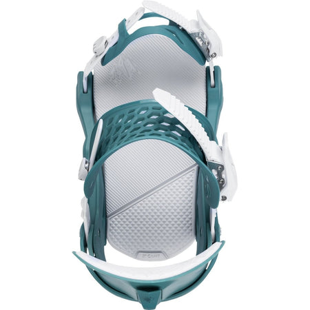 Jones Equinox Snowboard Bindings Womens 2026 Deep Teal - Elevation107