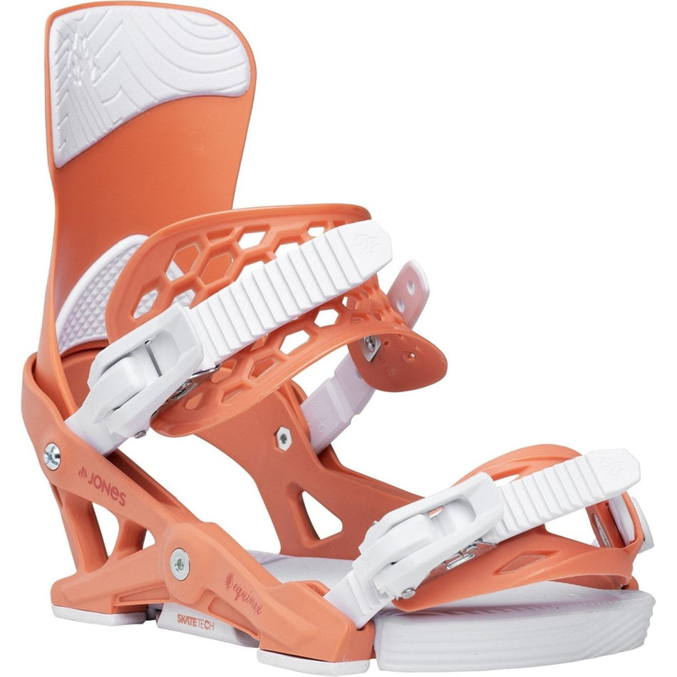 Jones Equinox Snowboard Bindings Womens 2026 Deep Coral - Elevation107