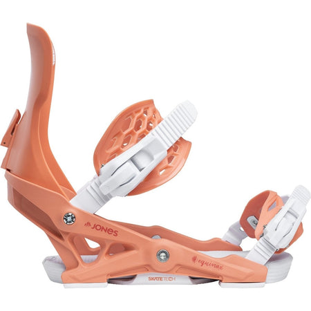 Jones Equinox Snowboard Bindings Womens 2026 Deep Coral - Elevation107