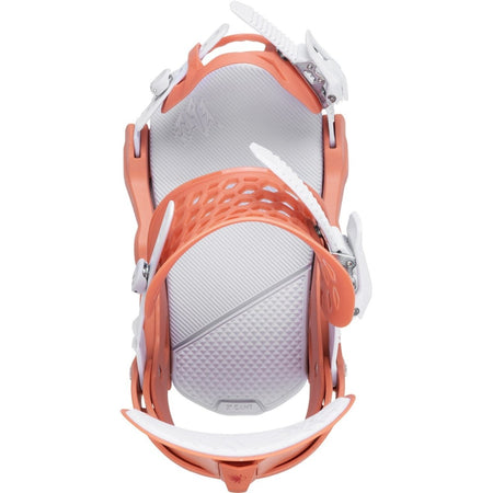 Jones Equinox Snowboard Bindings Womens 2026 Deep Coral - Elevation107