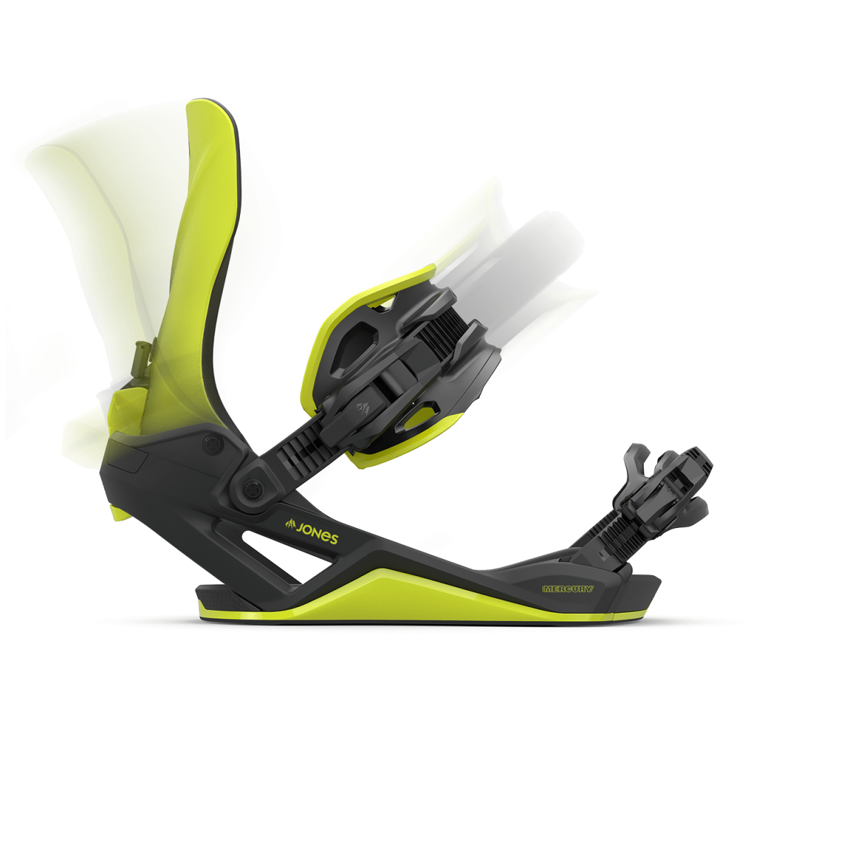 Jones Mercury FASE Snowboard Bindings 2026 Lime Art - Elevation107