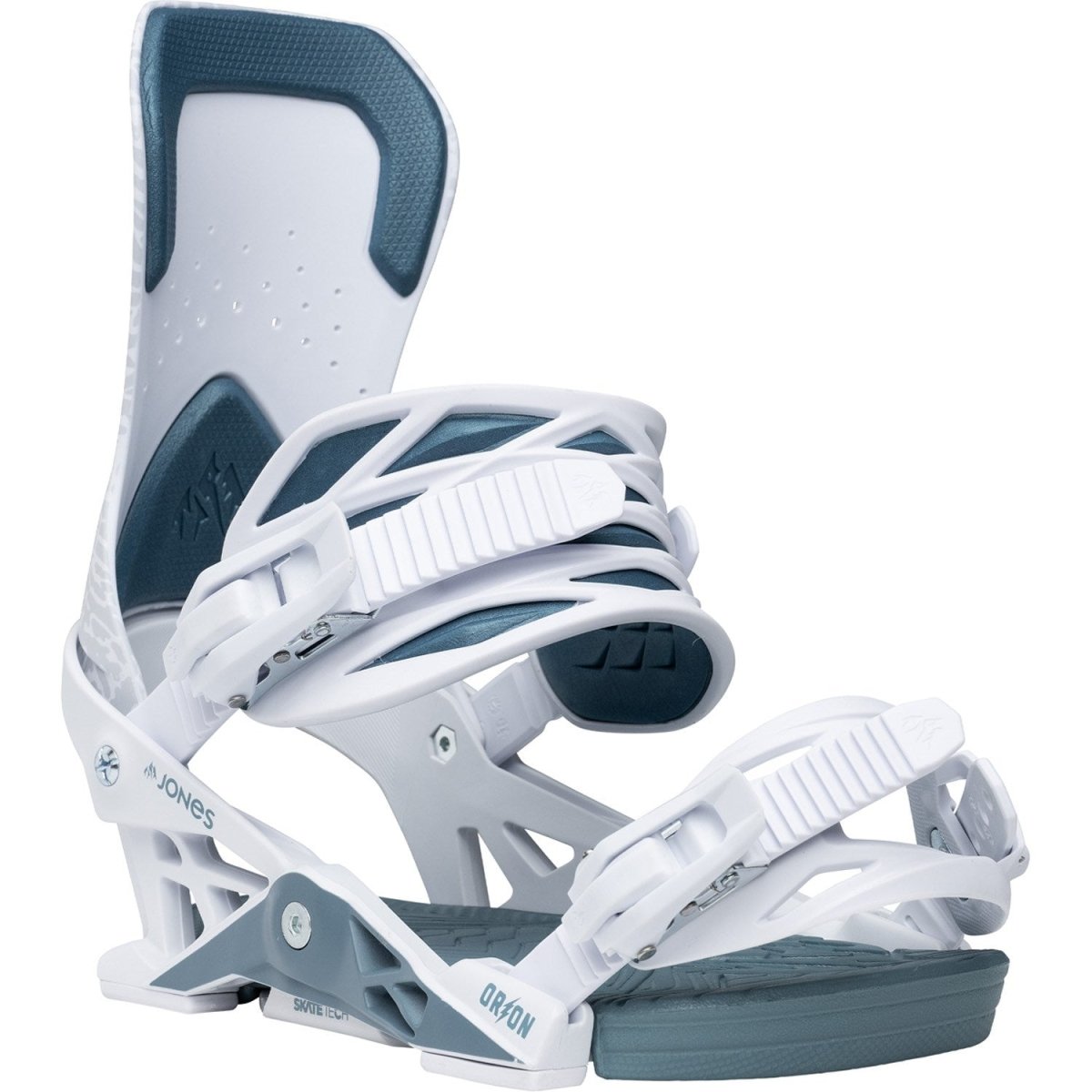 Jones Orion Snowboard Bindings Mens 2026 White Glacier Frost - Elevation107