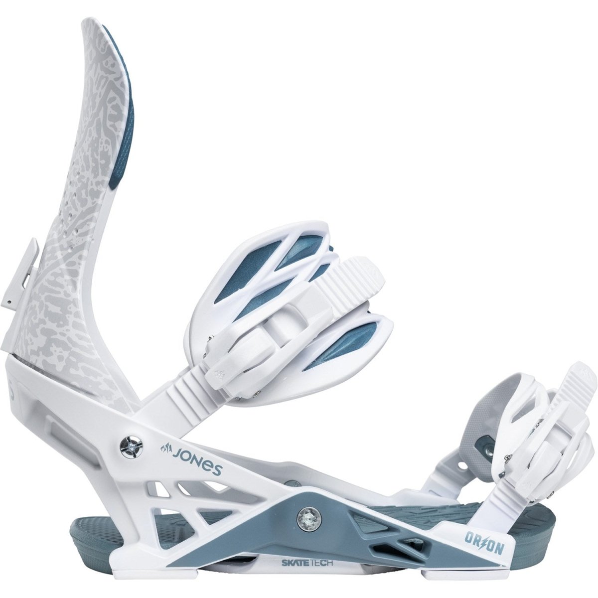 Jones Orion Snowboard Bindings Mens 2026 White Glacier Frost - Elevation107