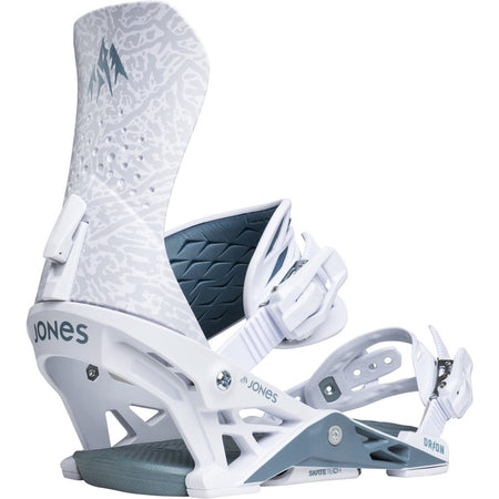 Jones Orion Snowboard Bindings Mens 2026 White Glacier Frost - Elevation107