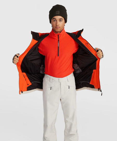 ONeill Carbonite Snow Jacket Mens 2025 Paprika Flame - Elevation107