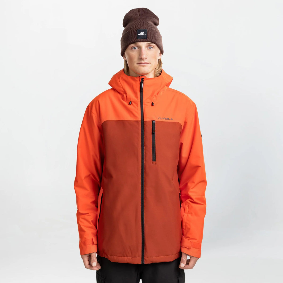 O'Neill Cruz Duo Snow Jacket Mens 2026 Flame Colour Block - Elevation107
